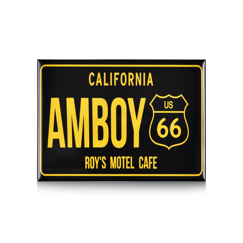 Black Amboy California Route 66 License Plate Magnet