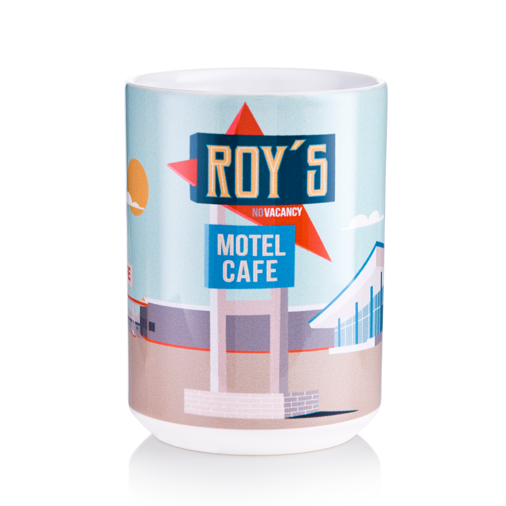 Roy's Motel and Cafe Original Colorful Cartoon Mug