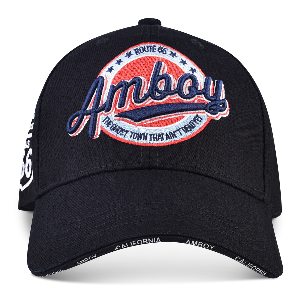 Embroidered Amboy Logo Route 66 Shield Dad Hat