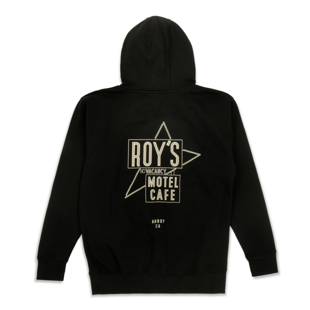 Roy's Motel Cafe Famous Sign Blackout Hoodie