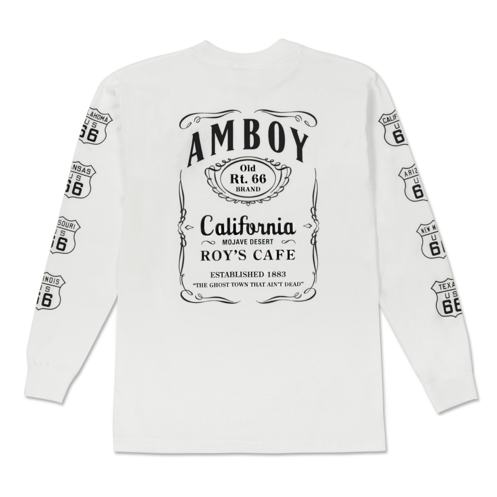 White Amboy Whiskey Route 66 Long Sleeve Shirt