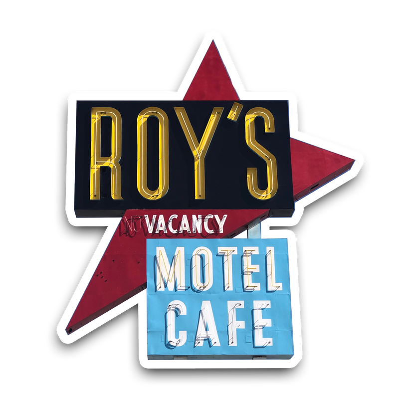 Roy's Famous Sign Sticker | Amboy Shop